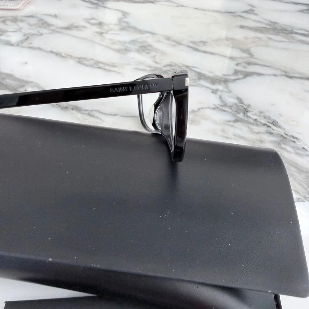 Saint Laurent SL-297/F Eyeglasses Women's Black Full Rim 51-18/145